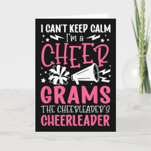 Ich bin eine Cheer-Oma eines Cheerleader-Enkelkind Karte