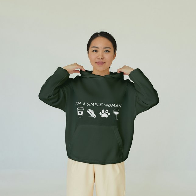 Ich bin eine einfache Frau Hoodie (Von Creator hochgeladen)