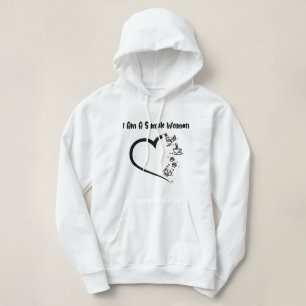 Ich bin eine einfache weibliche Hähnchenkaffee Hun Hoodie