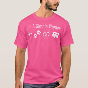 Ich bin eine einfache weibliche Liebe Wein Dreh Fl T-Shirt