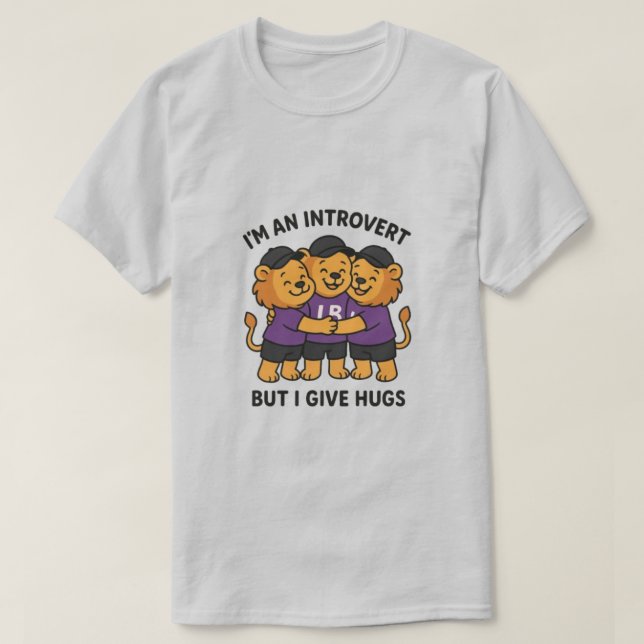 Ich bin eine Einführung, aber ich gebe Hugs T-Shirt (Design vorne)