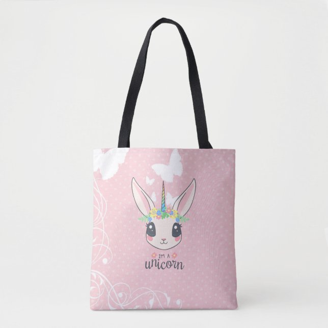 Ich bin eine einsame Kaninchen-Tasche (Vorderseite)