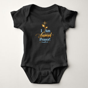 Ich bin eine erhörte Gebet Christliches Baby-Bod Baby Strampler