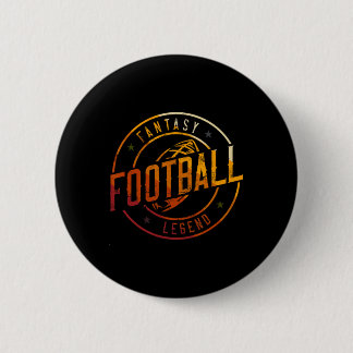 Ich bin eine Fantasy-Football-Legende Retro Fantas Button