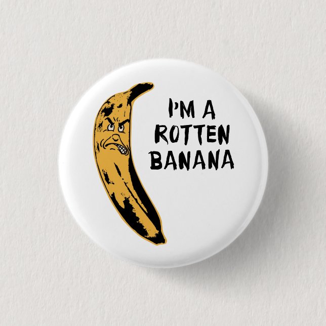 Ich bin eine faule Banane Button (Vorderseite)