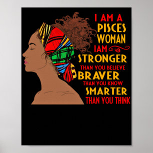 Ich bin eine Fisch-Frau, die ich stärker bin, als  Poster