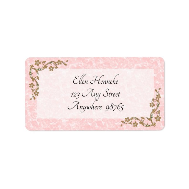 Ich bin eine Frau, die weiß Adressaufkleber (Vorne)