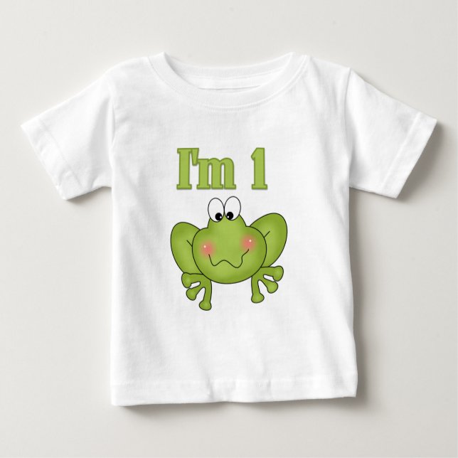Ich bin eine Froschschschreie und Geschenke Baby T-shirt (Vorderseite)