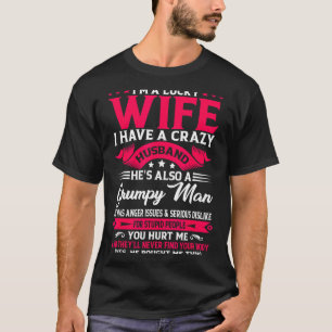 Ich bin eine glückliche Ehefrau Ehemann Familie Hu T-Shirt