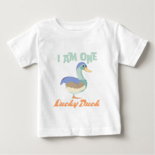Ich bin eine glückliche Ente  Erste Geburtstags-Pa Baby T-shirt