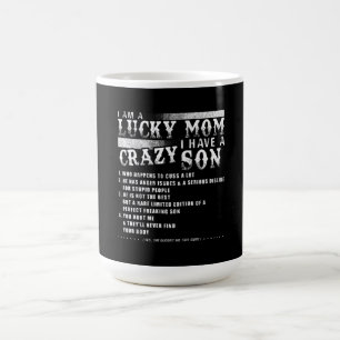 Ich bin eine glückliche Mutter, ich habe eine verr Kaffeetasse