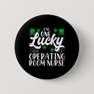 Ich bin eine glückliche Operationssaal-Krankenschw Button