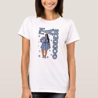 Ich bin eine Göttin BBW Plus Größe Black Girl Magi T-Shirt