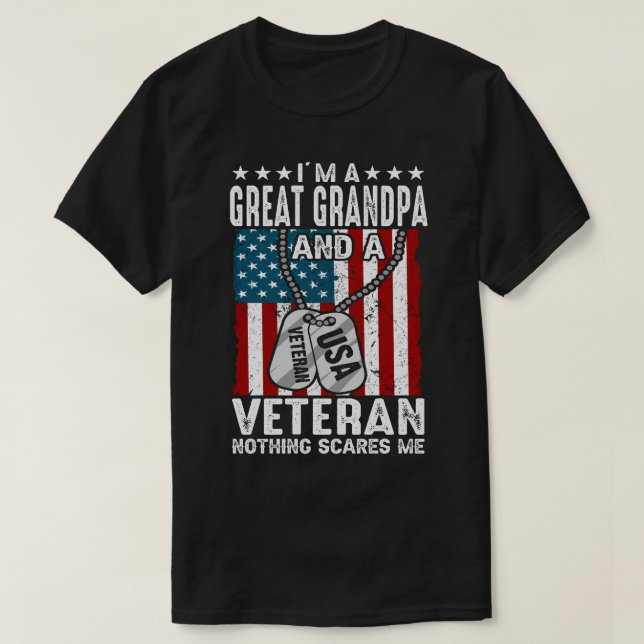 Ich bin eine großartige GRANDPA und ein Veteran ni T-Shirt (Design vorne)