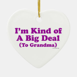 Ich bin eine große Sache zur Großmutter Keramikornament