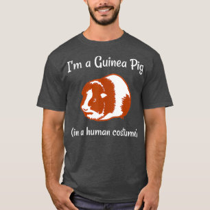 Ich bin eine Guinea, die Schwein in einem menschli T-Shirt