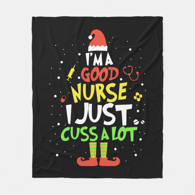 Ich bin eine gute Krankenschwester, die ich mir nu Fleecedecke (Vorderseite)