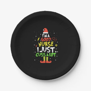 Ich bin eine gute Krankenschwester, die ich mir nu Pappteller