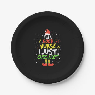 Ich bin eine gute Krankenschwester, die ich mir nu Pappteller