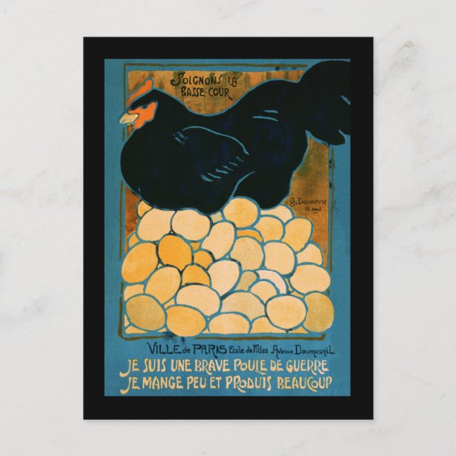 Ich bin eine gute Kriegsfrau Postkarte (Vorderseite)