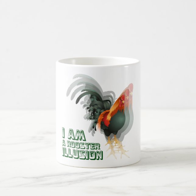 Ich bin eine Hahn-Illusion Tasse (Mittel)
