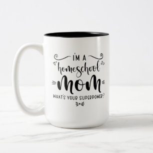 Ich bin eine häusliche Mama Was ist deine Supermac Zweifarbige Tasse