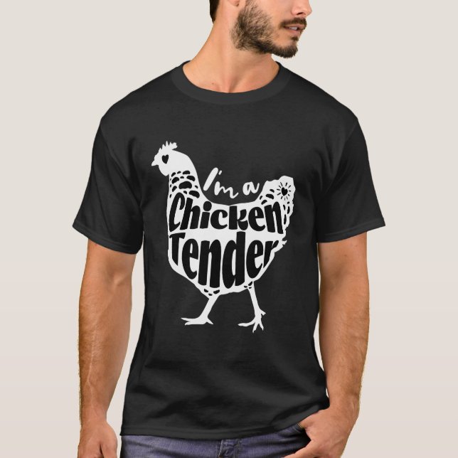 Ich bin eine Hühnerzart, die Liebe des Hähnchenhän T-Shirt (Vorderseite)