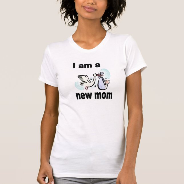 Ich bin eine junge Mutter T-Shirt (Vorderseite)