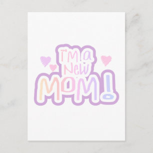 Ich bin eine Junge Mutter, Tshirts und Geschenke Postkarte