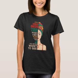 Ich bin eine Jungfrau Königin Vintag Melanin Black T-Shirt