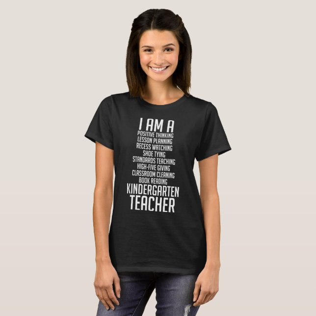 Ich bin eine Kindergärtnerin T-Shirt (Vorne ganz)