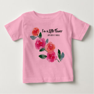Ich bin eine kleine Blume St. Therese Rose Baby T-shirt