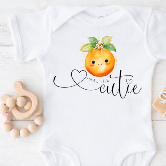 Ich bin eine kleine Süsse Orangenzitrus Baby Strampler (Von Creator hochgeladen)