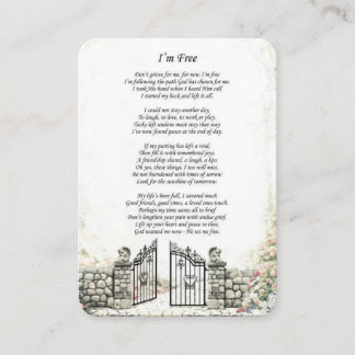 Ich bin eine kostenlose Gedenkkarte Begleitkarte