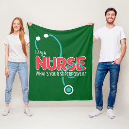Ich bin eine Krankenschwester Fleecedecke