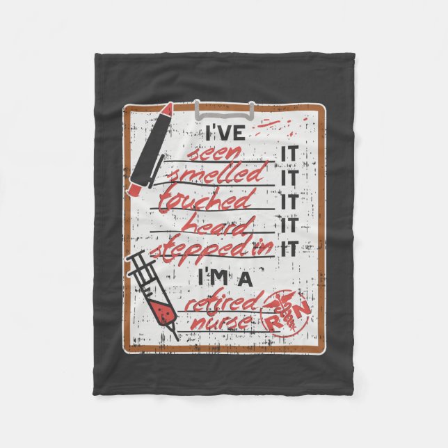 Ich bin eine Krankenschwester Fleecedecke (Vorderseite)