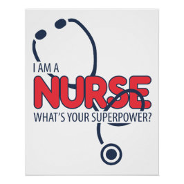 Ich bin eine Krankenschwester Poster