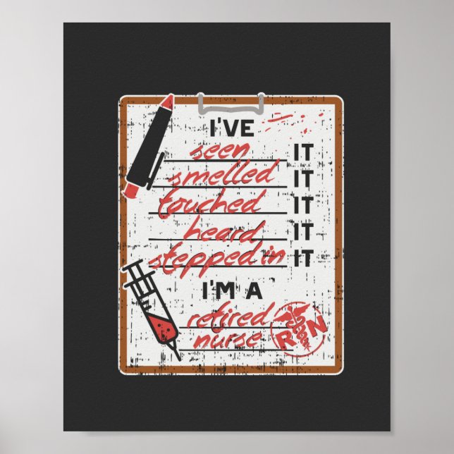 Ich bin eine Krankenschwester Poster (Vorne)