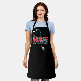 Ich bin eine Krankenschwester Schürze