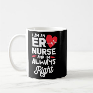 Ich bin eine Krankenschwester und ich bin immer ge Kaffeetasse