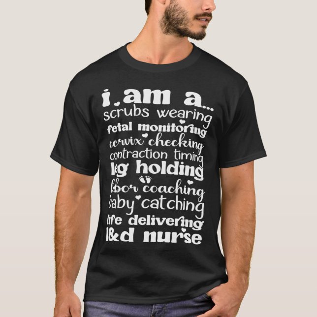 Ich bin eine Krankenschwester und Krankenschwester T-Shirt (Vorderseite)