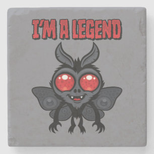 Ich bin eine Legende - Gruseliger süßer Mothman Steinuntersetzer
