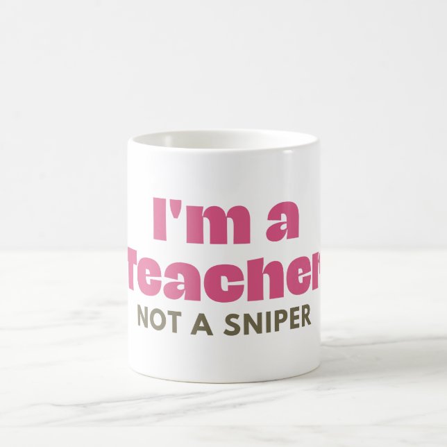 Ich bin eine Lehrerschulreform Kaffeetasse (Mittel)