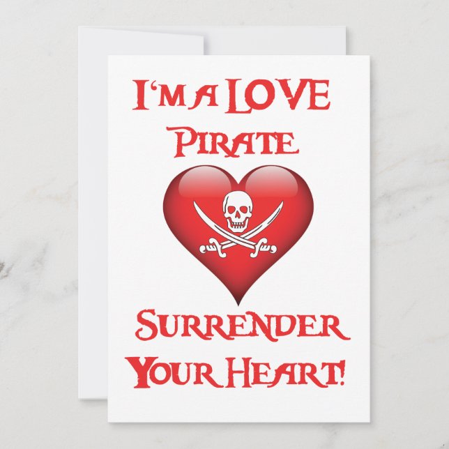 Ich bin eine Liebe Pirate - Gebt euer Herz! (Vorderseite)