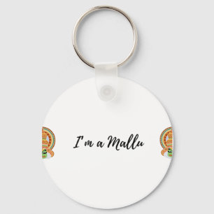 Ich bin eine Mallu Premium Gesichtsmaske klassisch Schlüsselanhänger