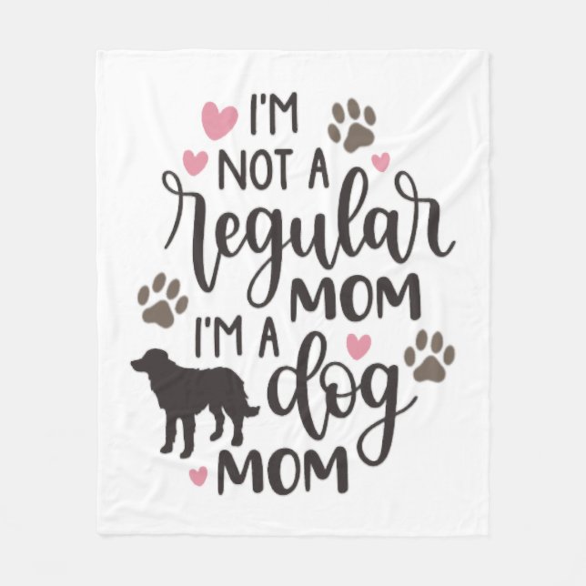 Ich bin eine Mama für Hunde Fleecedecke (Vorderseite)