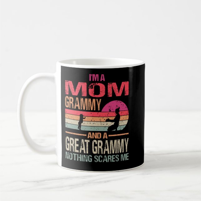 Ich bin eine Mama Grammy und ein großer Grammy, ni Kaffeetasse (Links)