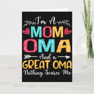 Ich bin eine Mama Oma großartige Oma frohen Mutter Karte