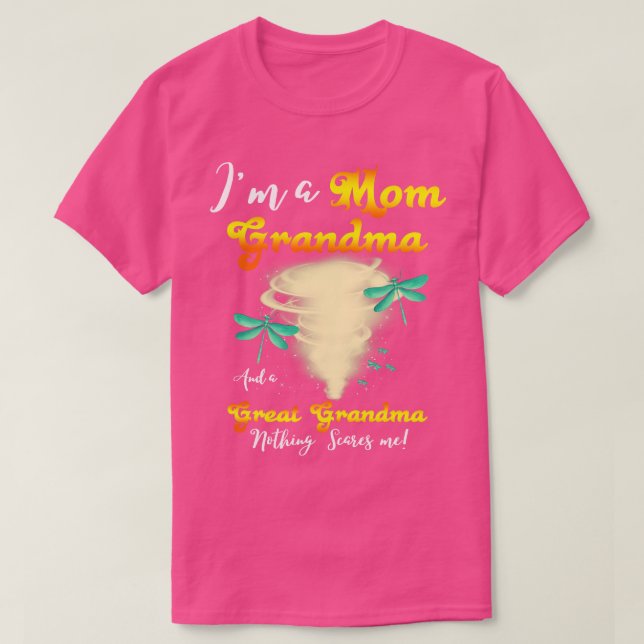 Ich bin eine Mama Oma und ein großes Oma, nichts s T-Shirt (Design vorne)