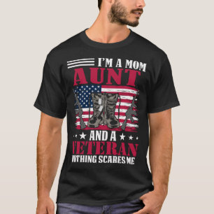 Ich bin eine Mama Tante und ein Veteran nichts mac T-Shirt